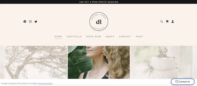 Portfolio website templates 13 Diedre Lorde template