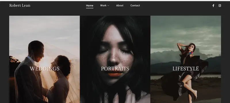 Portfolio website templates 17 Titan template