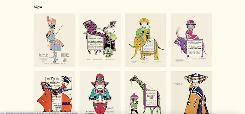 Portfolio website templates 19 Kigen template