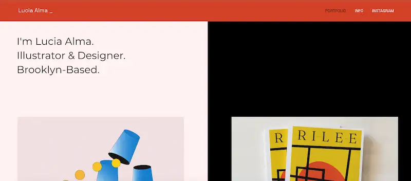 Portfolio website templates 2 Illustrator template