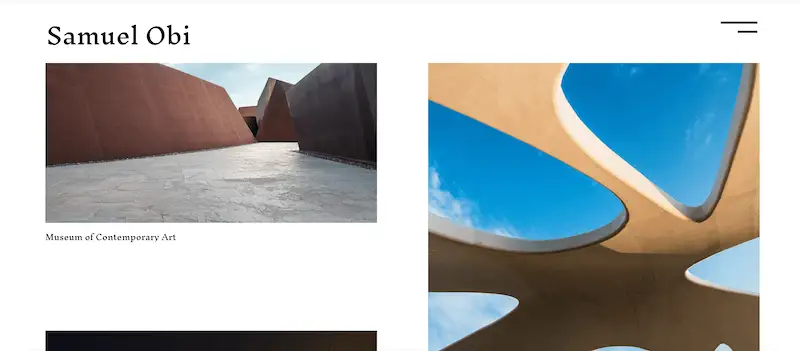 Portfolio website templates 3 Photographer template