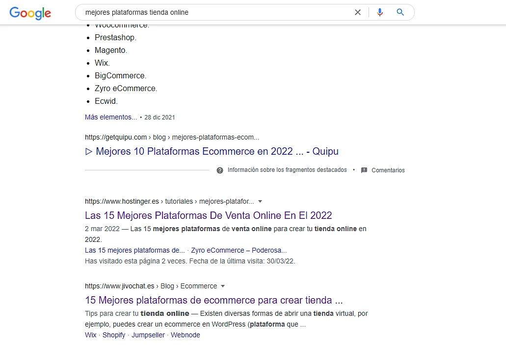 Title tag on SERP