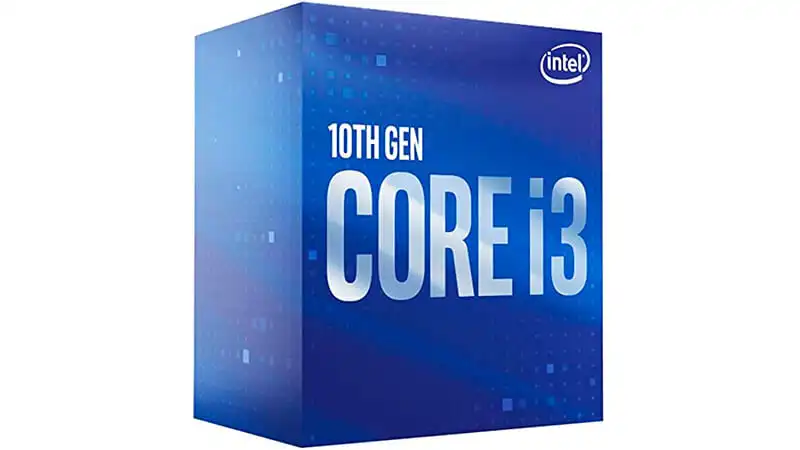 imagem da caixa do processador Intel Core i3 10100F