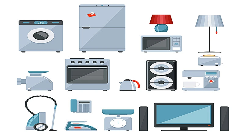 Imagem de vários eletrodomésticos