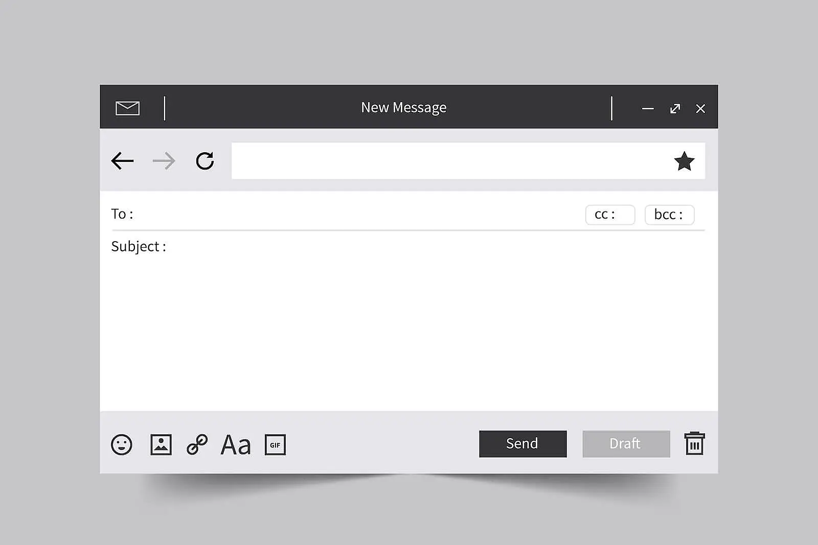 The  image shows an email interface