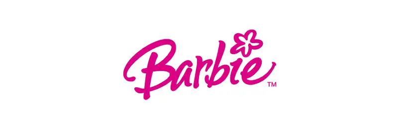 Psicologia das cores no logo rosa da Barbie