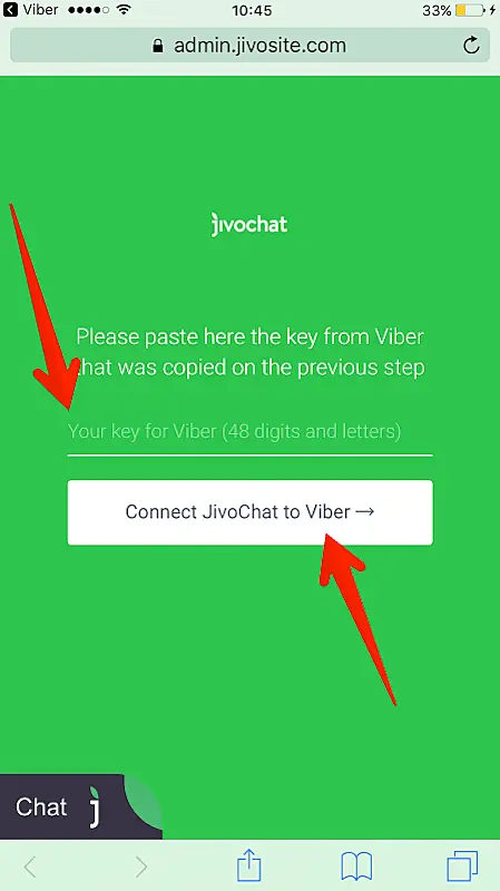 JivoChat  insert code page 
