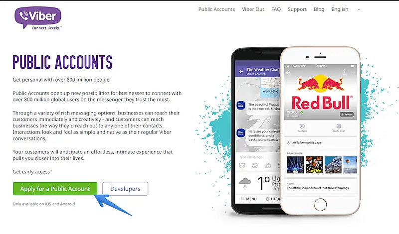 Viber public account