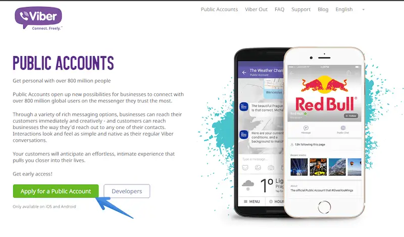 Viber public account