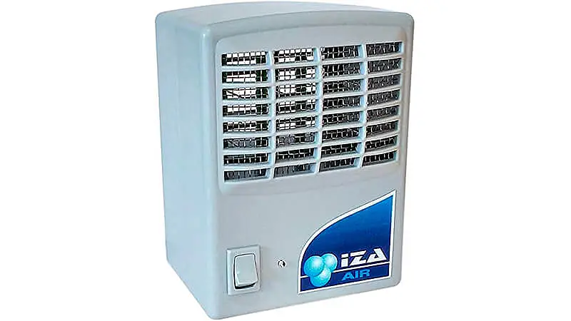 foto do purificador e ozonizador branco da IZA