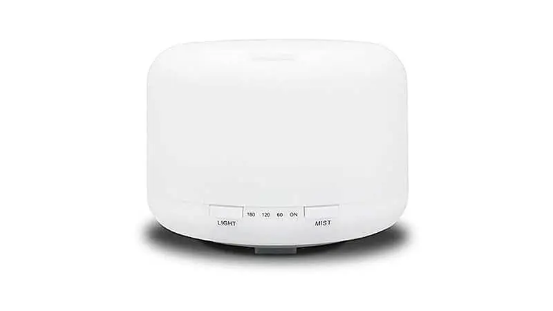 foto do purificador de ar branco portátil LuaTek