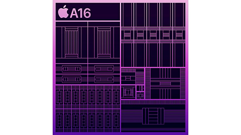ilustração do processador A16 Bionic