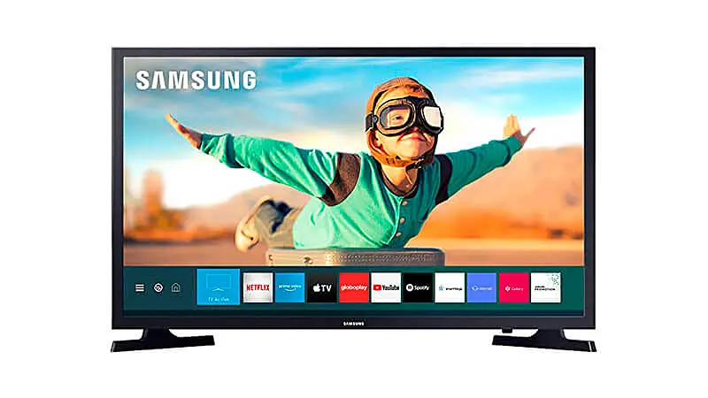 imagem de uma smart TV Samsung de 32 polegadas