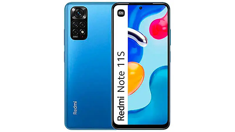 imagem que mostra a parte de traseira e frontal de um Xiaomi Mi Note 11S