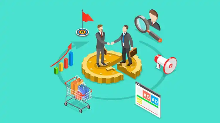 Imagen sobre marketing de afiliados en asociación