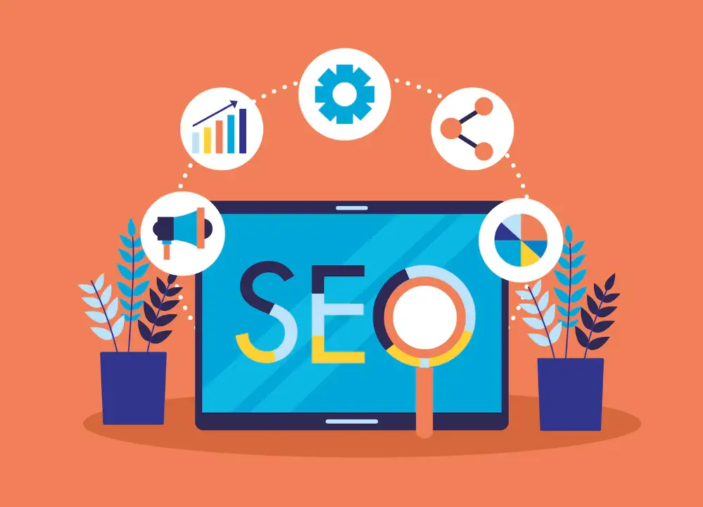 SEO On Page Imagen vectorizada de factores de SEO On Page
