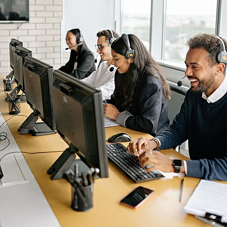 Agentes en un Call Center