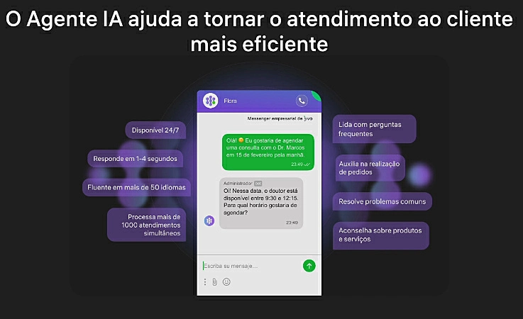 Captura de tela do site JivoChat
