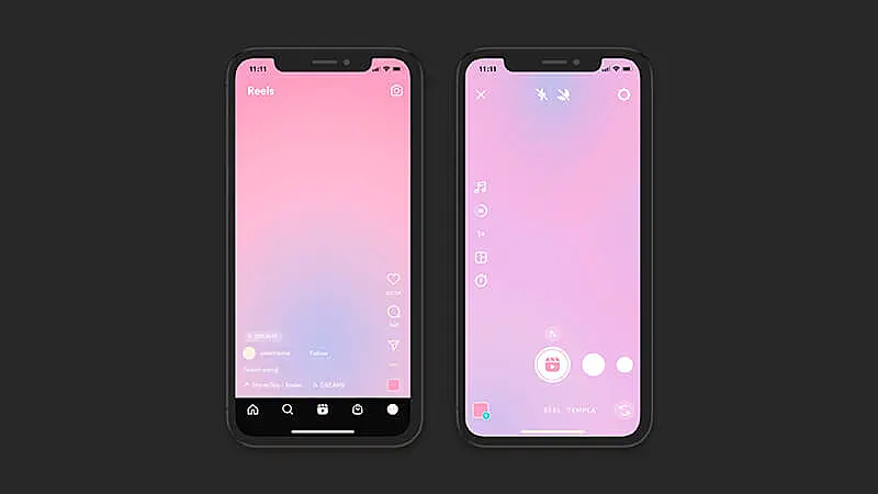celular com um ícone de "Play" em sua tela