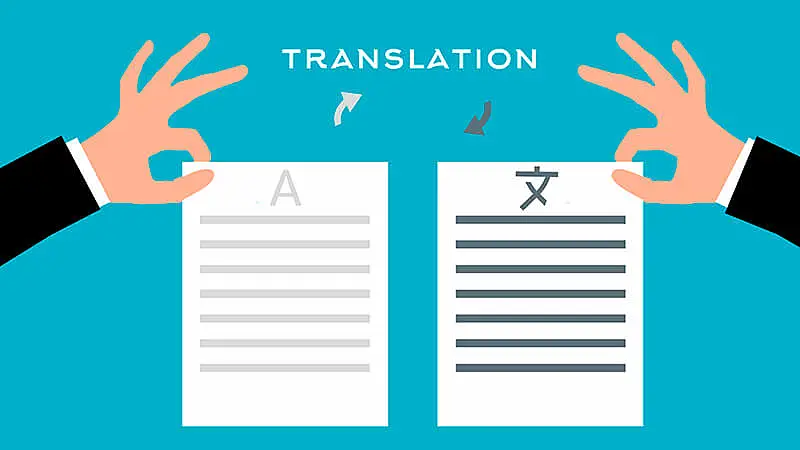 Equipe traduzindo textos