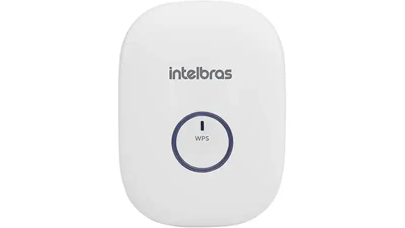 imagem de um repetidor de sinal wi-fi IWE na cor branca
