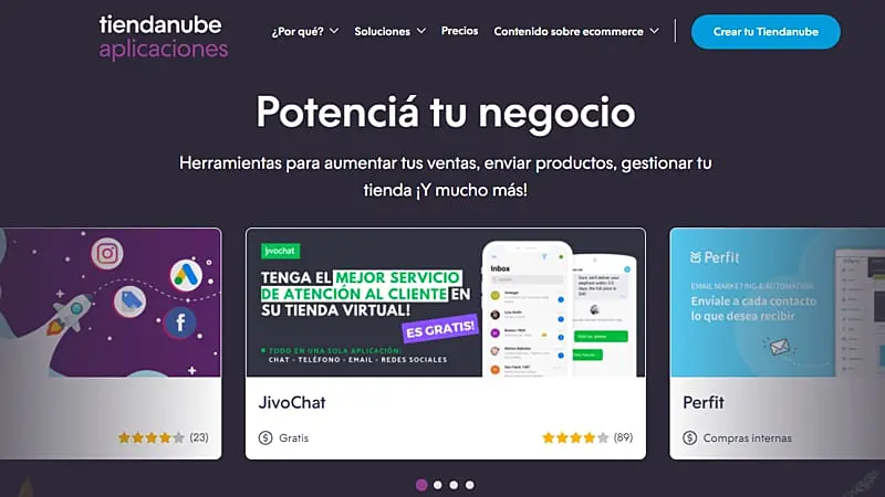 Tienda de aplicaciones de Tiendanube