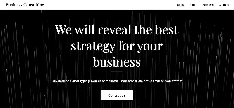 Business consulting template for desktop