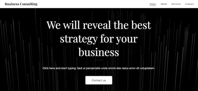 Responsive website templates 17 Business consulting template for desktop