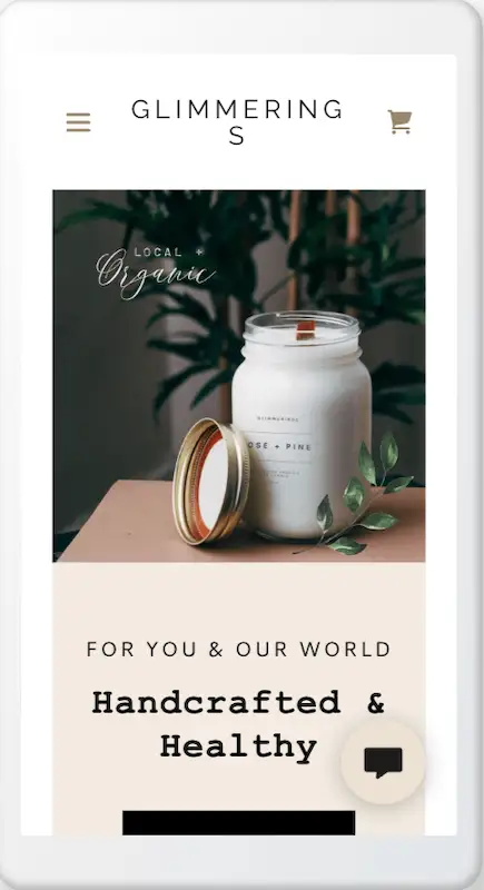 Responsive website templates 28 Glimmerings template for smartphone