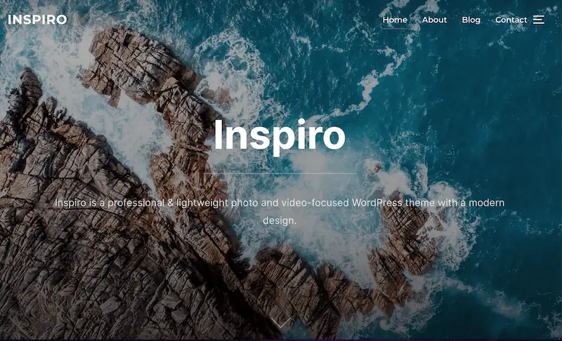 Responsive website templates 37 Inspiro template for desktop