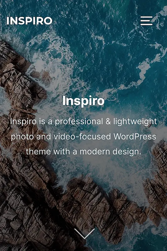 Inspiro template for desktop