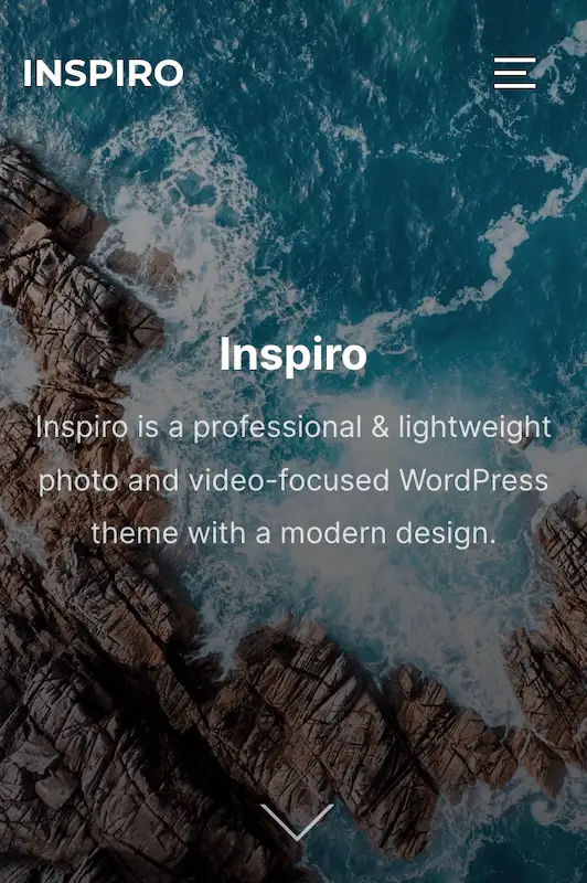 Responsive website templates 38 Inspiro template for desktop