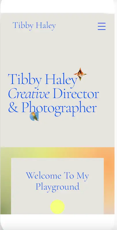 Responsive website templates 4 Creative Director template for smartphone