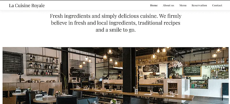La Cuisine Royale template