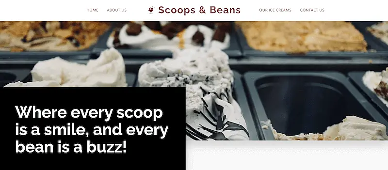 Scoops & Beans template