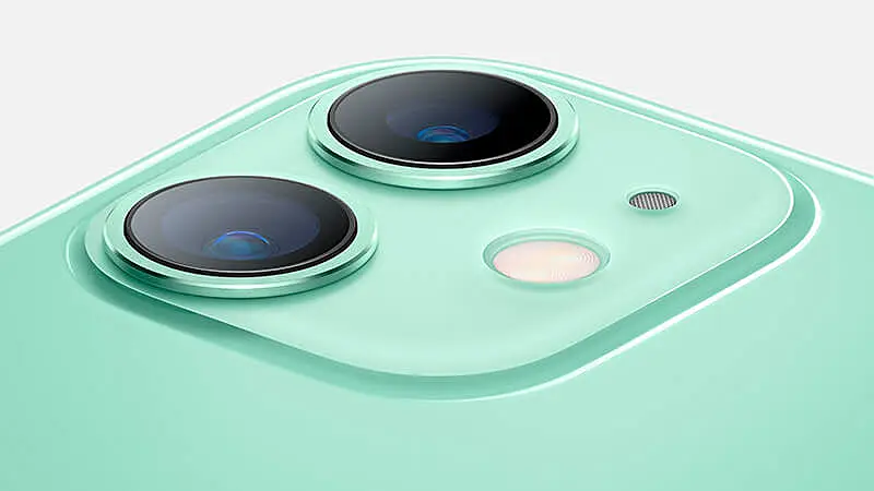 imagem que mostra as lentes das câmeras do iphone 11