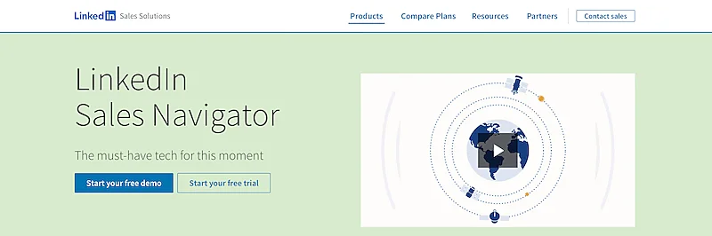 LinkedIn Sales Navigator page