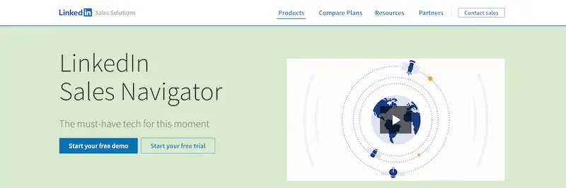 LinkedIn Sales Navigator page