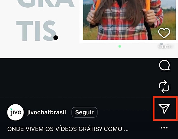 Captura de tela do Instagram