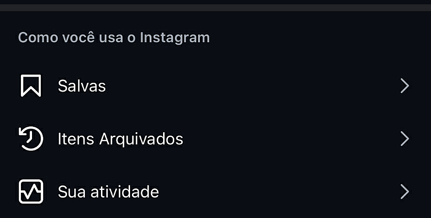 Captura de tela do Instagram