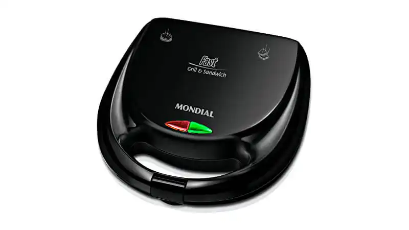 Sanduicheira Mondial imagem de uma sanduicheira Mondial Fast Grill na cor preta