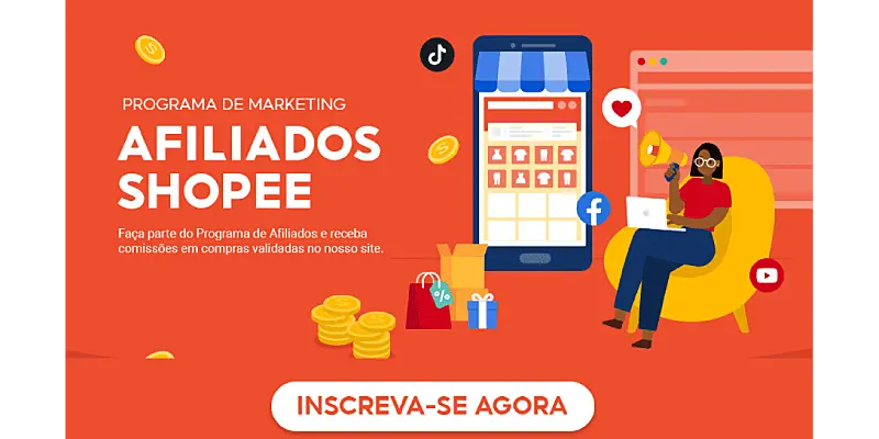 PrintScreen do Shopee programa de afiliados