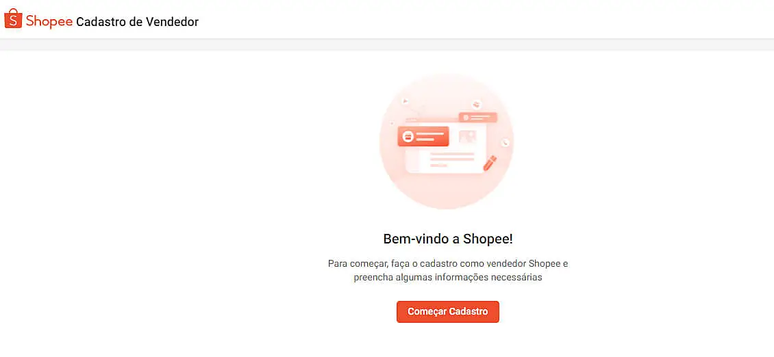 Tela inicial da Central de Vendas