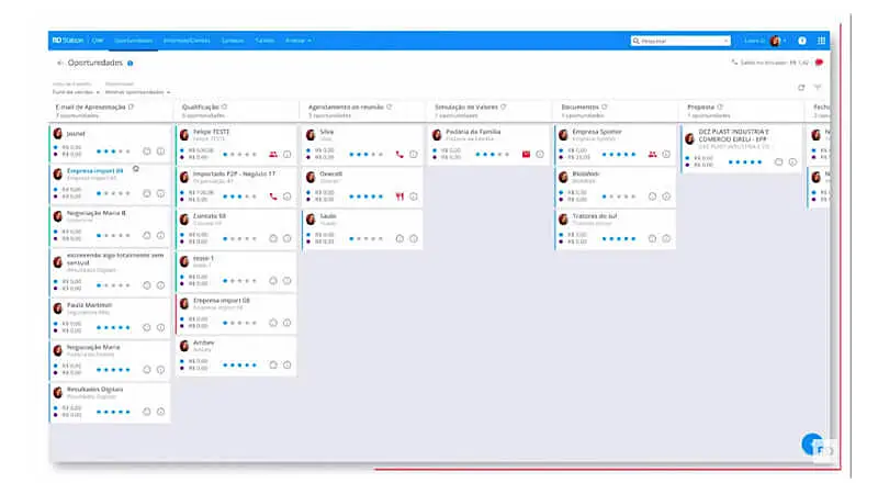 captura de tela do rdstation