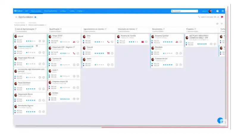 captura de tela do rdstation