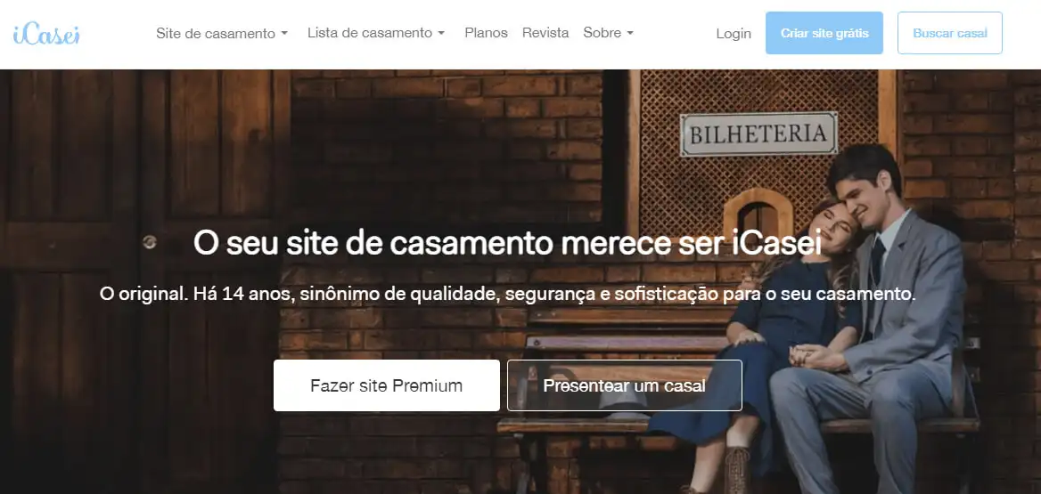 Captura da tela do iCasei
