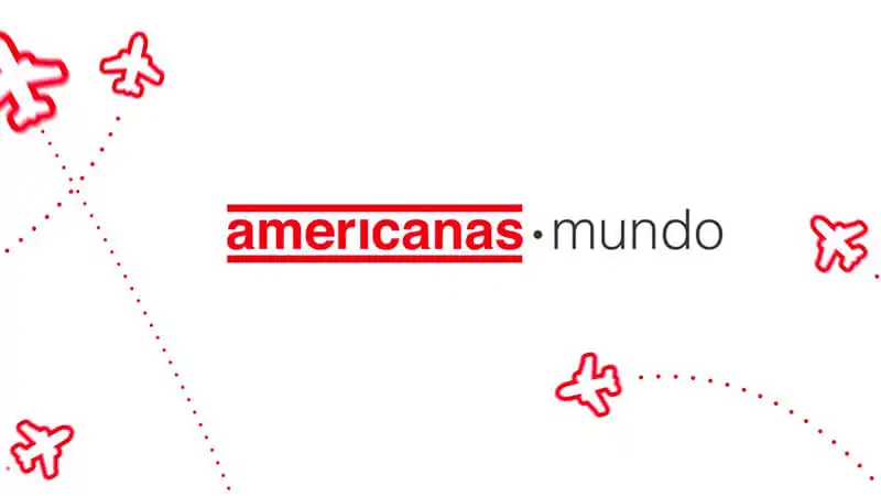 Site de Compras Internacional Americanas Mundo imagem que mostra a logo da Americanas Mundo