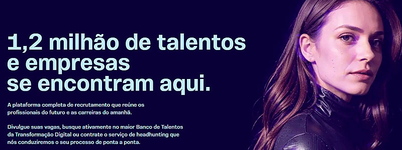 página inicial do site para freelancers trampos.co