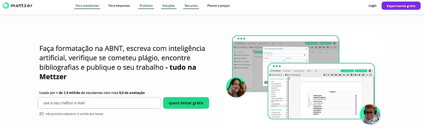 captura de tela do Mettzer