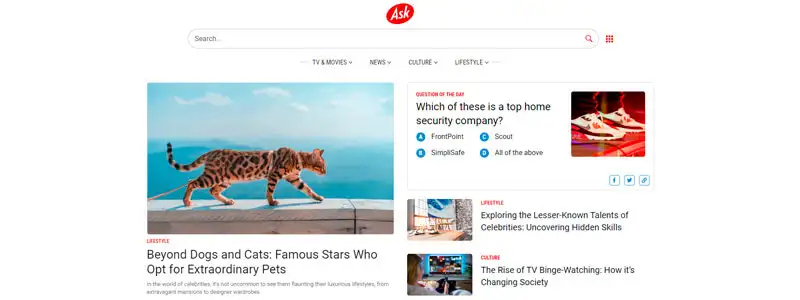 4 captura do buscador ask.com
